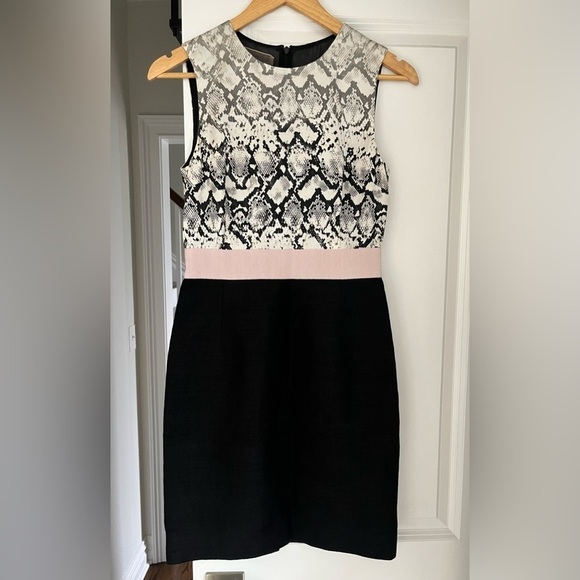 GIAMBATTISTA VALLI Snake print Knee Length Dress Sz. XXS - Picture 1 of 8